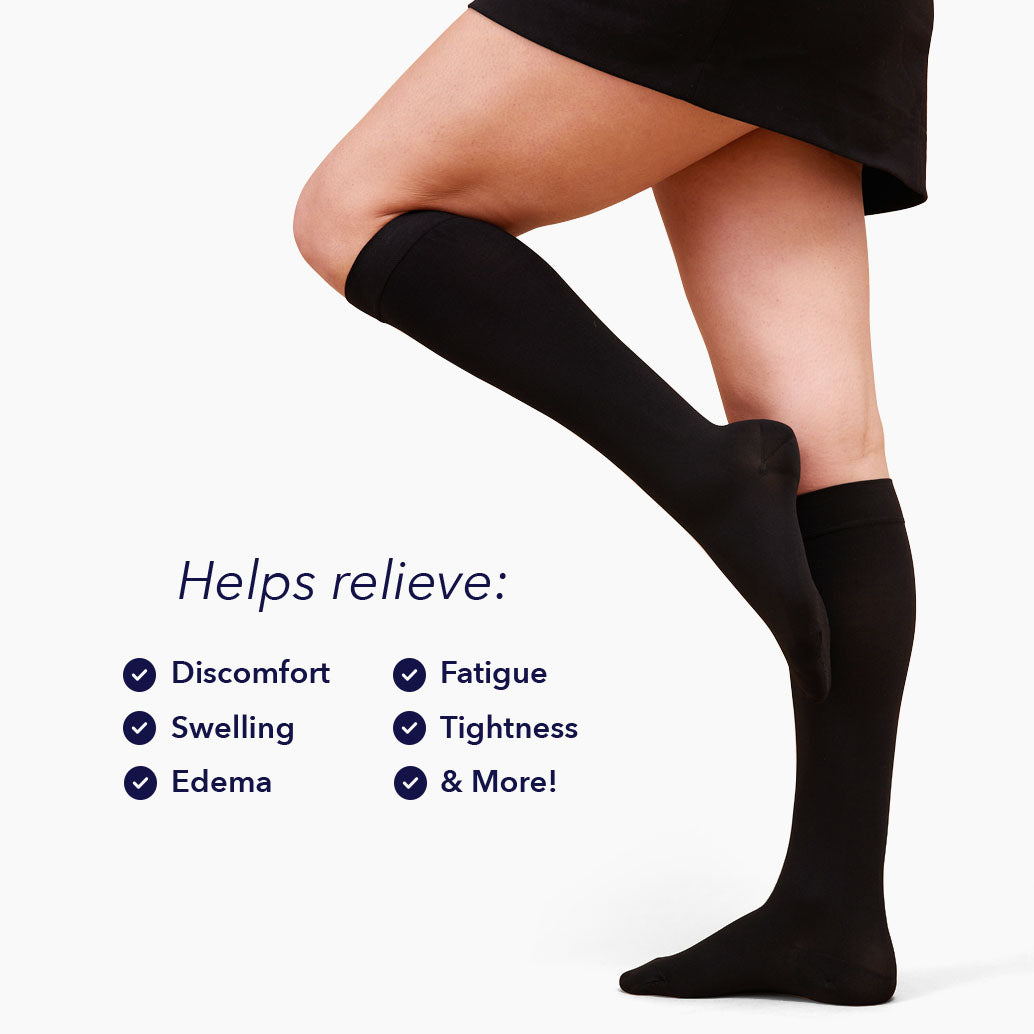NuSoothe® Closed-Toe Knee High Compression Socks