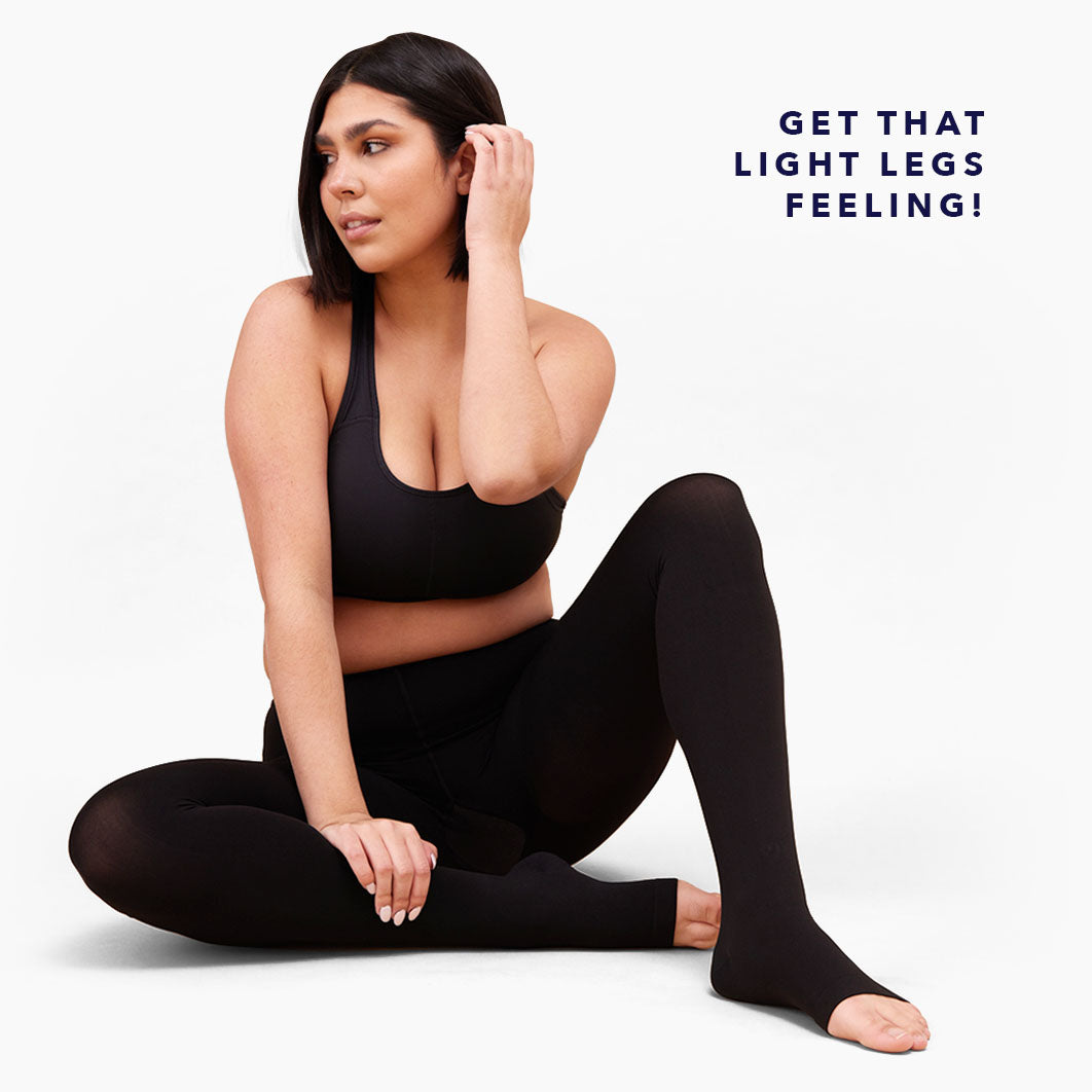 NuSoothe® Open-Toe High Waisted Compression Tights